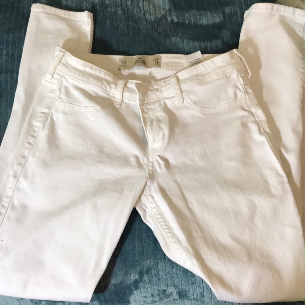 White hollister skinny jean